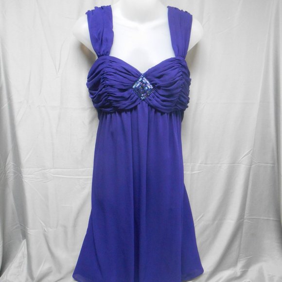 London Style Dresses & Skirts - London Style Nights purple knee length dress 10